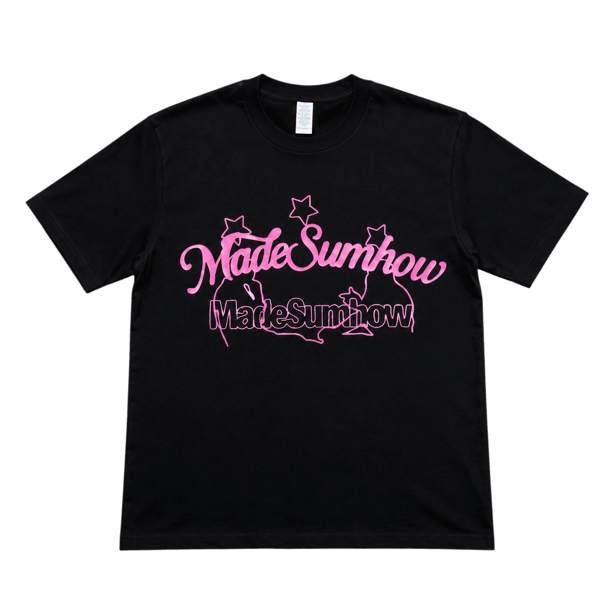 Black/Pink Logo Tee